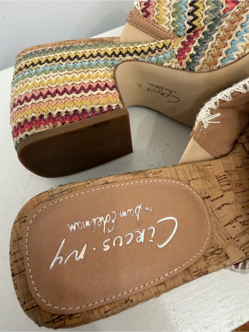 Sam Edelman Striped Platform Mule Sandals - Women - Picture 3 of 5